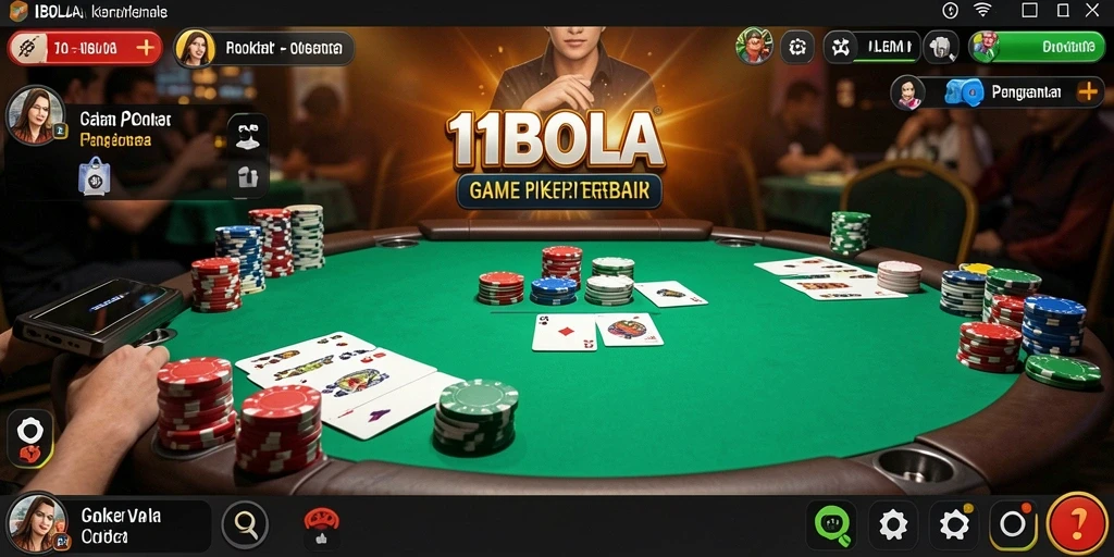 Tampilan menarik dari gameplay Poker 11BOLA