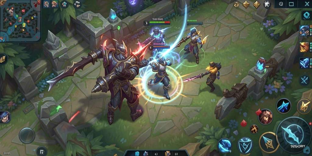 Screenshot gameplay 92GLORY yang menampilkan aksi seru di medan perang.