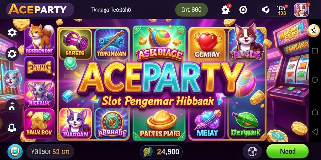 Tampilan gameplay ACEPARTY yang memukau dan menghibur.