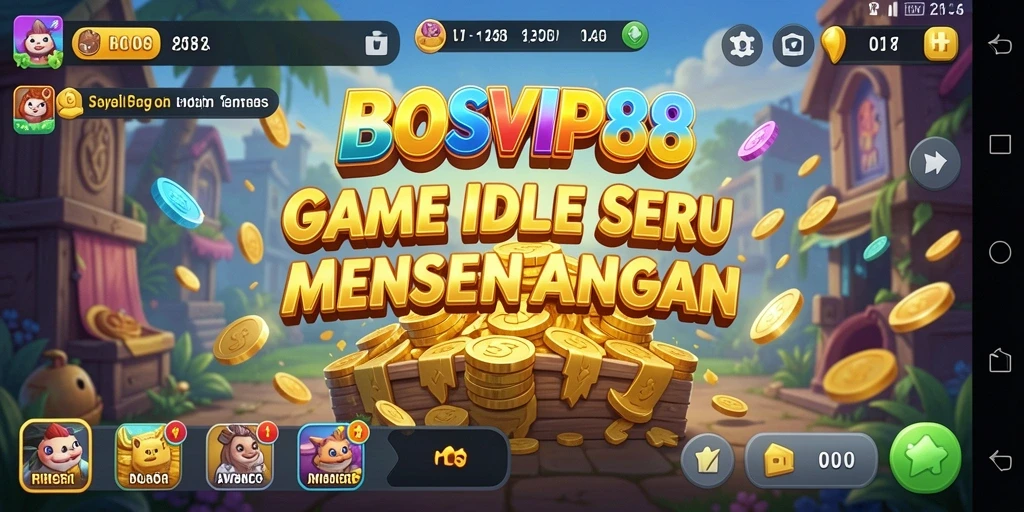 Tampilan screenshot gameplay BOSVIP88 yang mengasyikkan dan penuh warna.