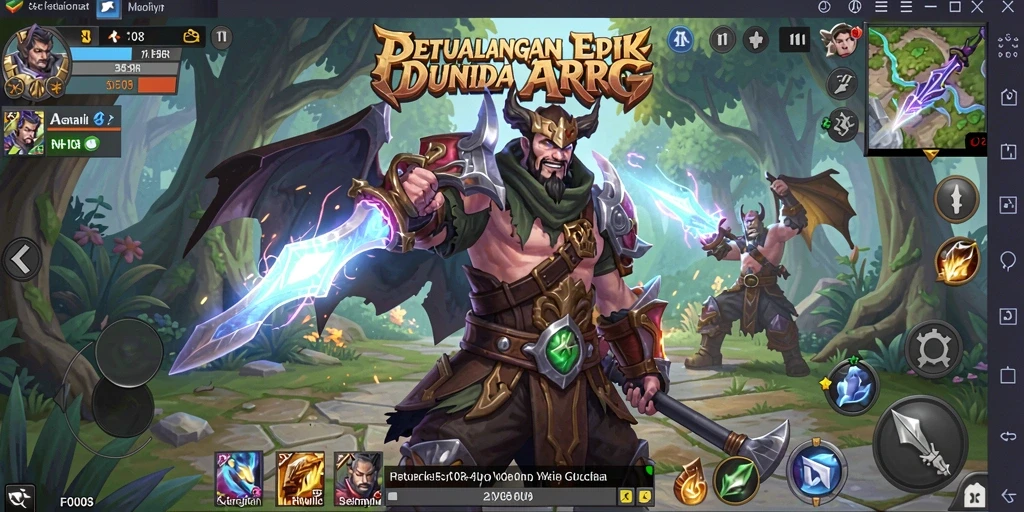 Screenshot gameplay F08 menampilkan aksi petualangan yang mendebarkan.