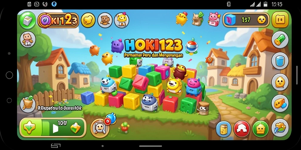 Tampilan gameplay seru HOKI123 yang menantang.