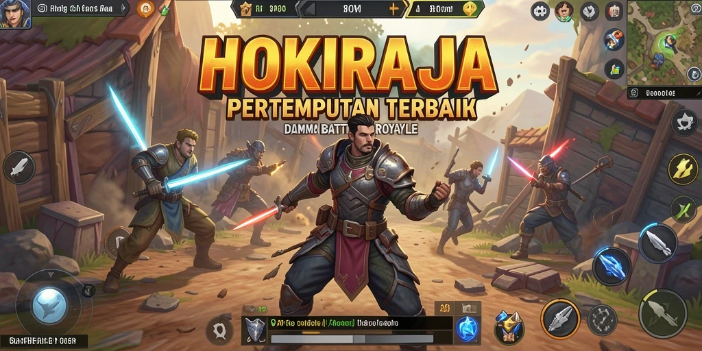 Gameplay seru HOKIRAJA dalam pertempuran Battle Royale.