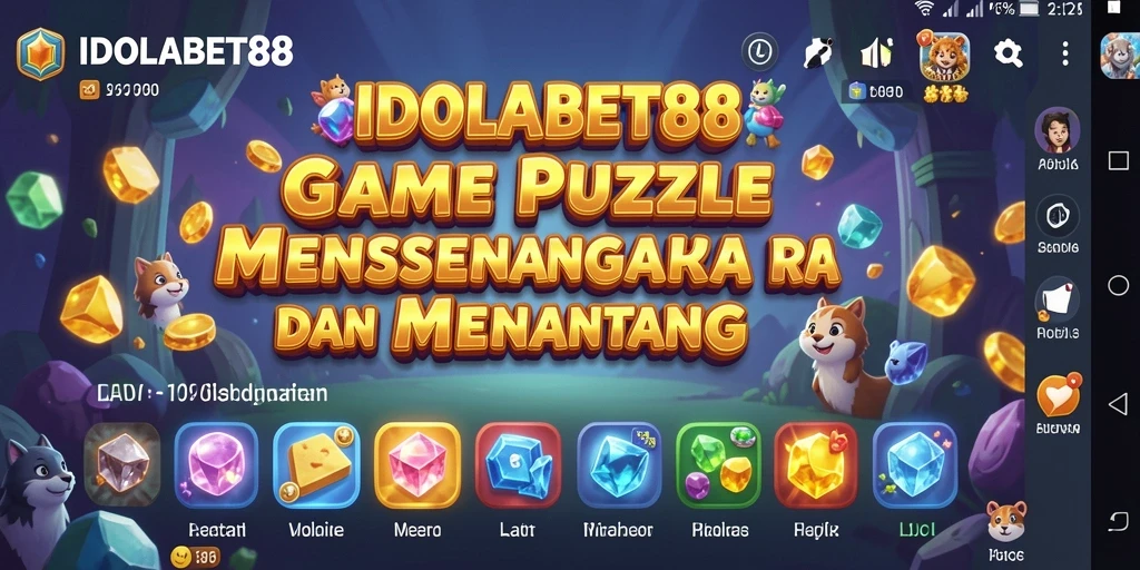 Screenshot gameplay IDOLABET88 yang menunjukkan tantangan Puzzle.