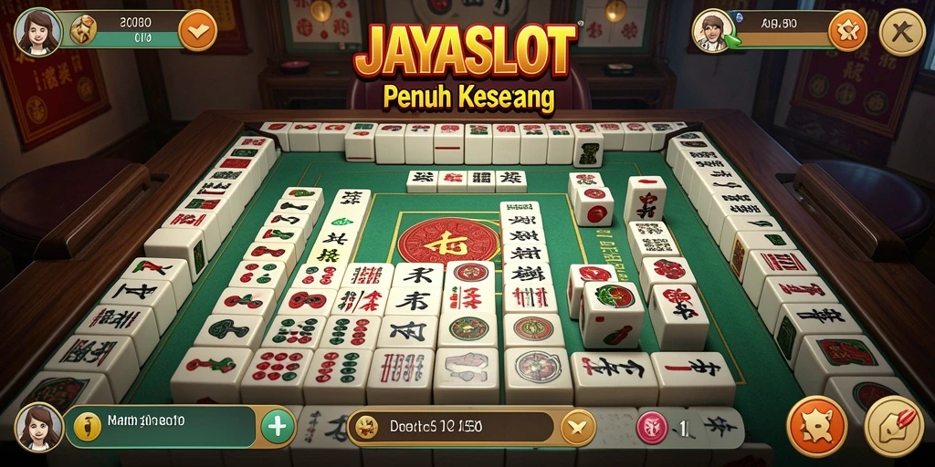 Tampilan gameplay JAYASLOT yang menawan saat bermain Mahjong.