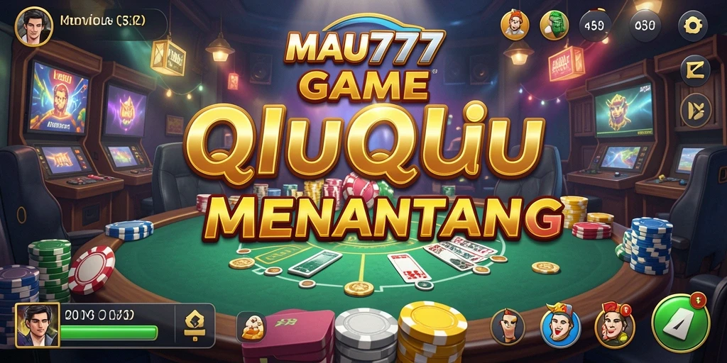 Tampilan menarik dan seru dari gameplay QiuQiu di MAU777.