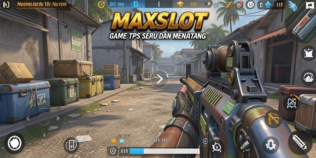 Tampilan screenshot MAXSLOT menunjukkan aksi gameplay yang mendebarkan.