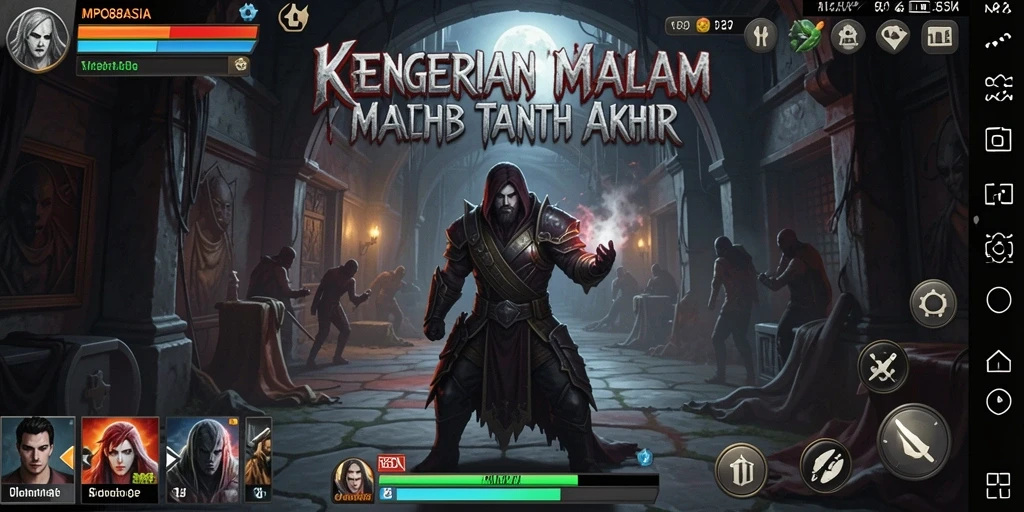 Screenshot gameplay menampilkan suasana Horror yang mencekam dan menyeramkan.