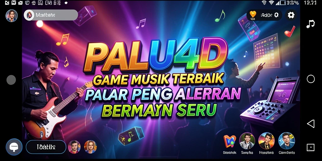Tampilan menarik gameplay musik di PALU4D dengan berbagai fitur interaktif.