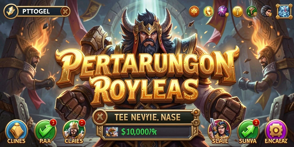 Gameplay menegangkan di PTTOGEL saat bertarung di arena Battle Royale.