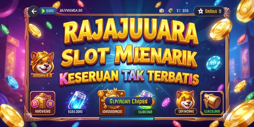 Tampilan menarik dari gameplay RAJAJUARA yang penuh warna.