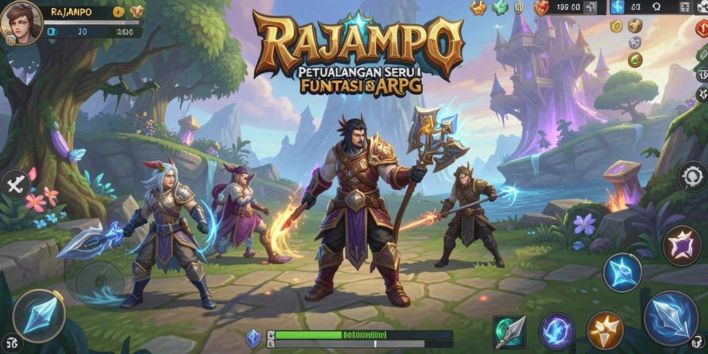 Screenshot gameplay RAJAMPO yang penuh aksi dan petualangan.