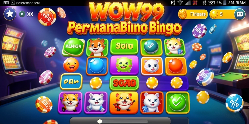 Tampilan gameplay WOW99 yang menarik dengan momen seru Bingo.